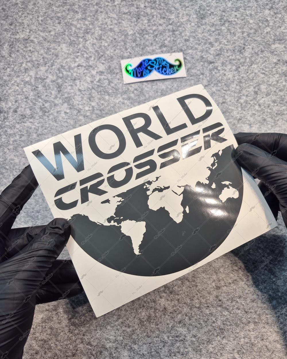 CSE2 World Crosser (Dunyayi Gezen) Yazili Etiket - - YÜKSEK YAPIŞKANLI