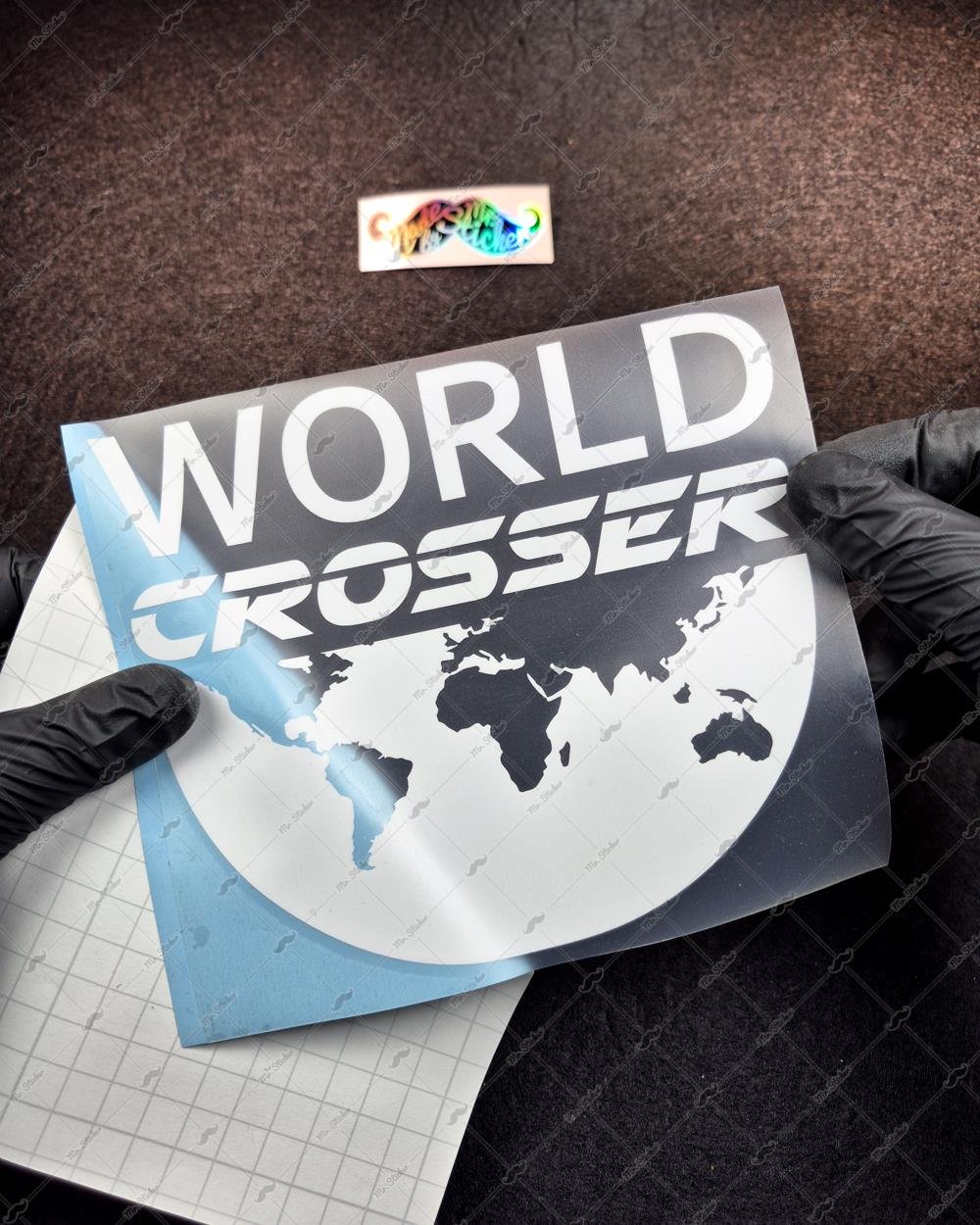 CSE2 World Crosser (Dunyayi Gezen) Yazili Etiket - - YÜKSEK YAPIŞKANLI