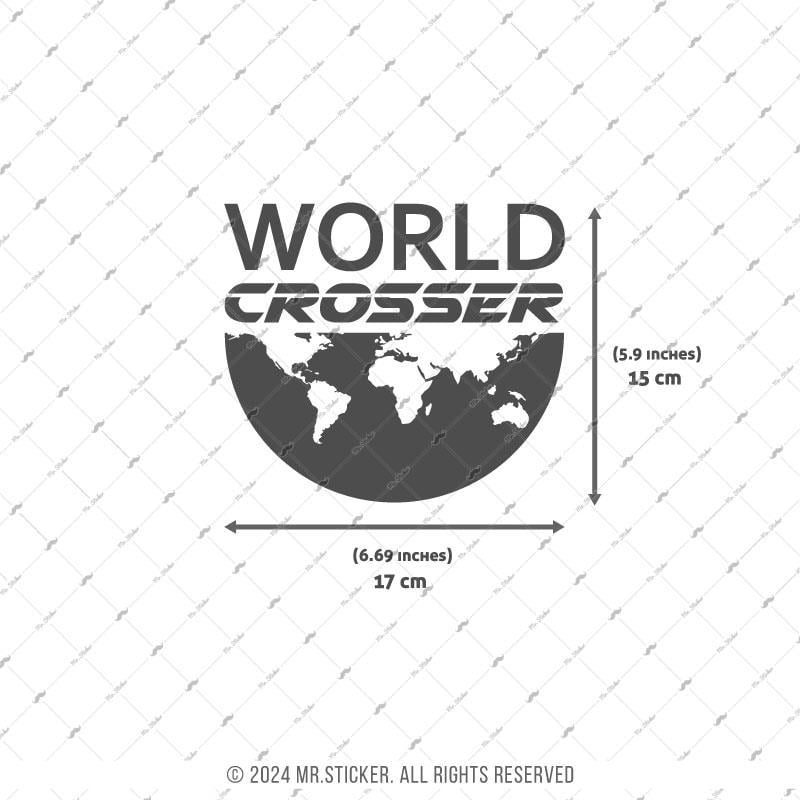 CSE2 World Crosser (Dunyayi Gezen) Yazili Etiket - - YÜKSEK YAPIŞKANLI
