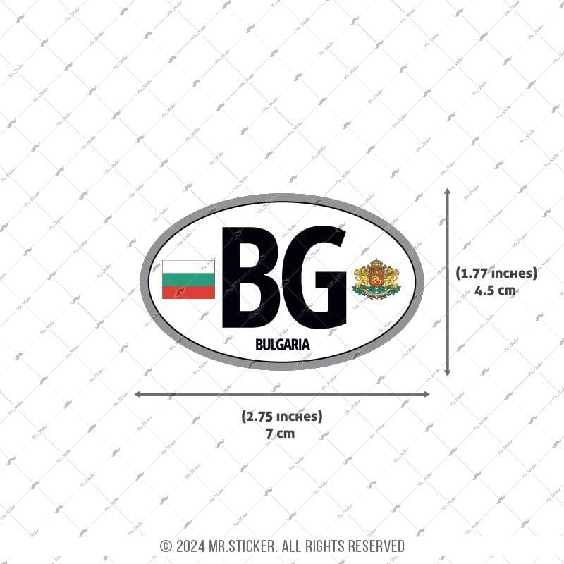 CSE24 Bulgaristan (BG) Reflektif Ulke Etiketi