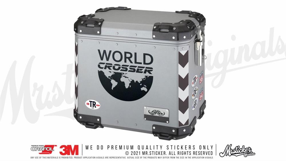 CSE2S İkili Set - World Crosser (Dunyayi Gezen) Yazili Etiket - Mat Siyah