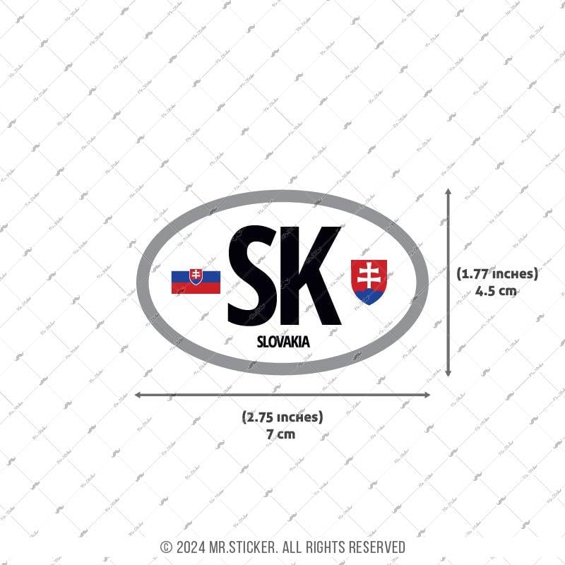 CSE31 Slovakya (SK) Reflektif Ulke Etiketi
