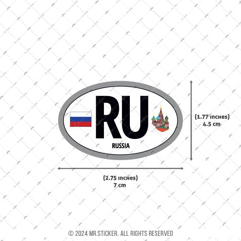 CSE37 Rusya (RU) Reflektif Ulke Etiketi