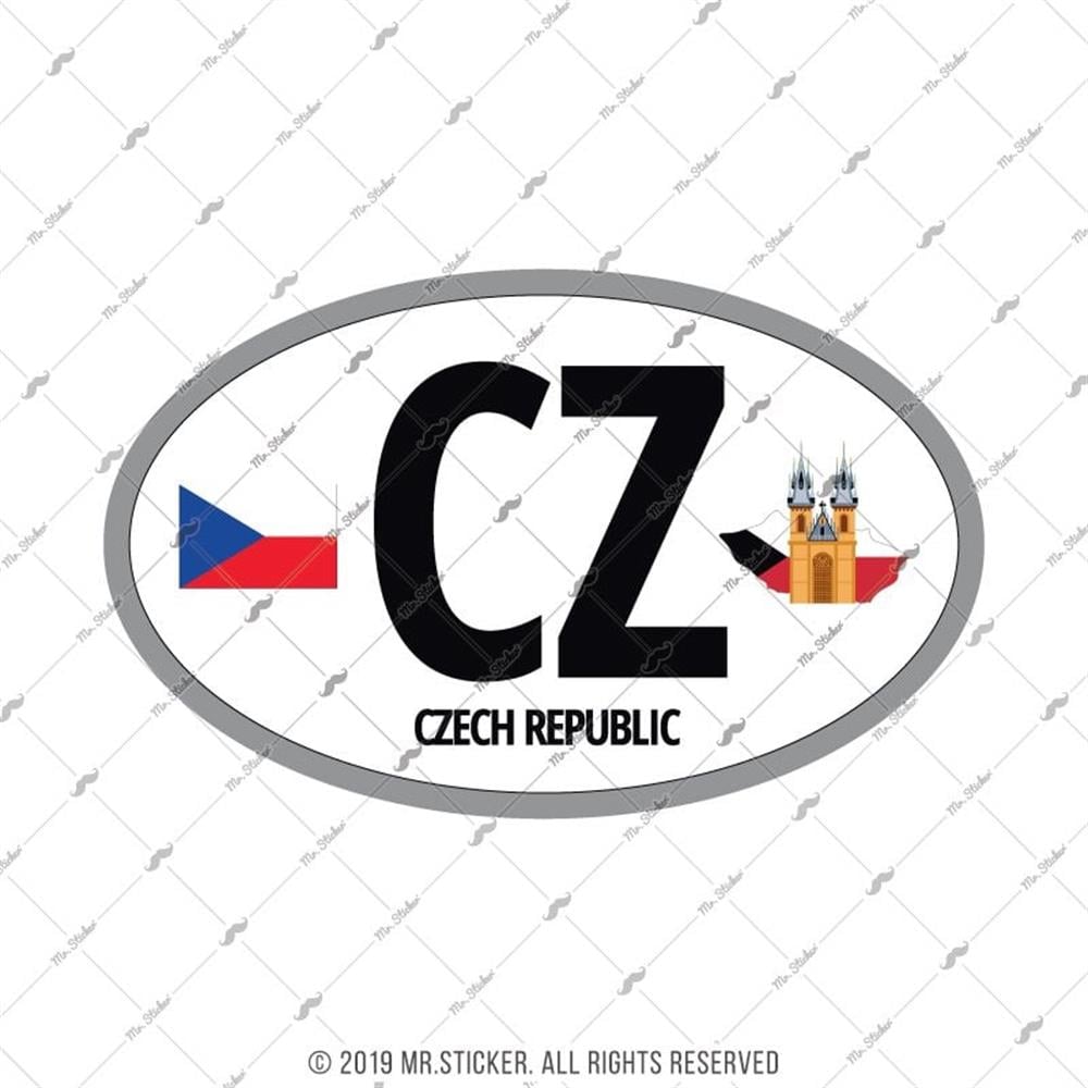CSE40 Cek Cumhuriyeti (CZ) Reflektif Ulke Etiketi