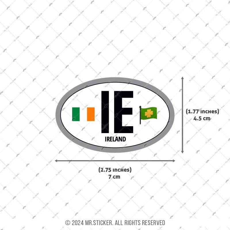 CSE47 Irlanda (IE) Reflektif Ulke Etiketi