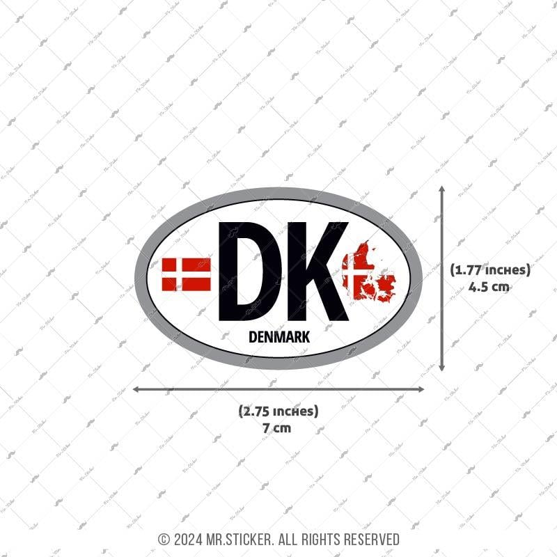 CSE48 Danimarka (DK) Reflektif Ulke Etiketi