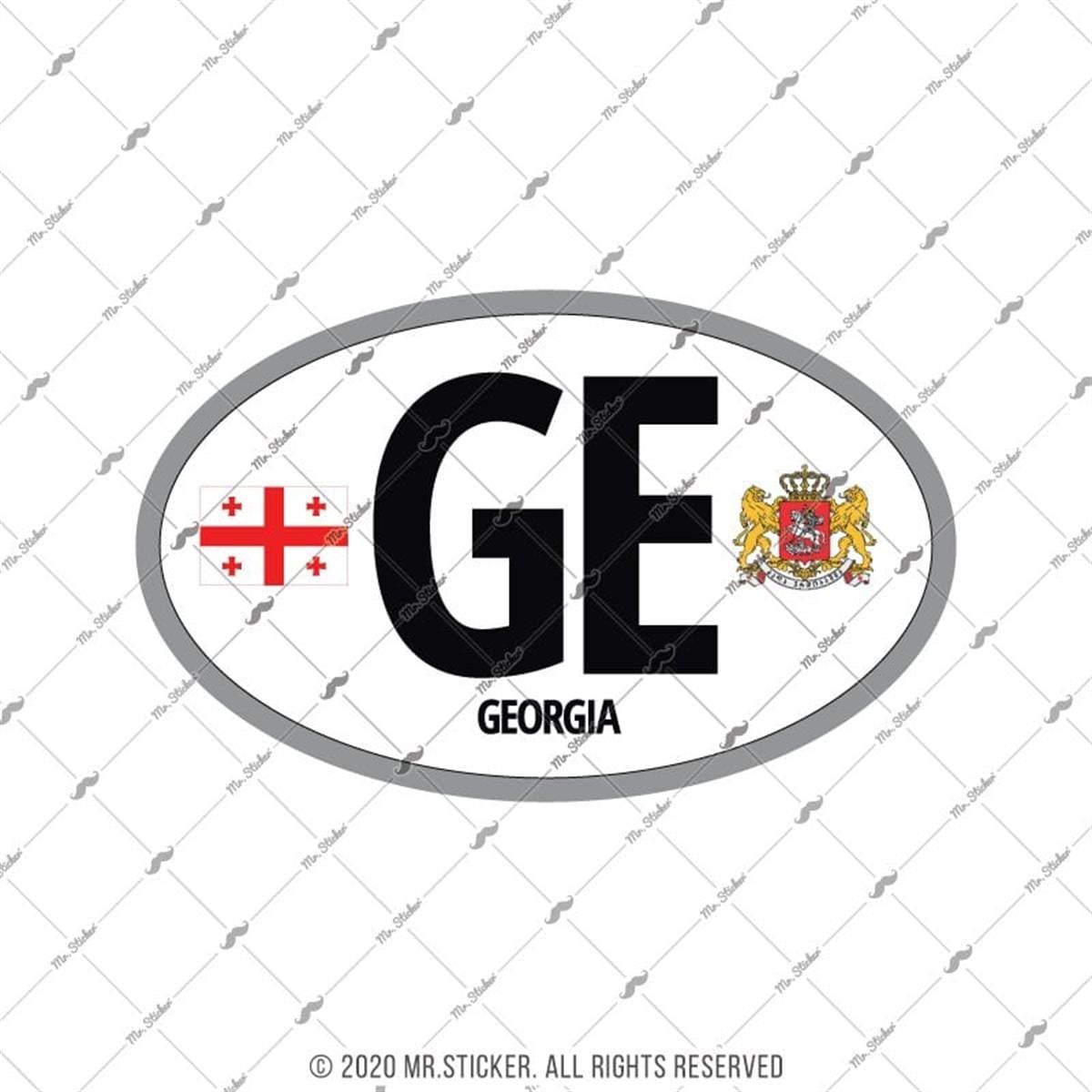 CSE59 Gurcistan (GE) Reflektif Ulke Etiketi