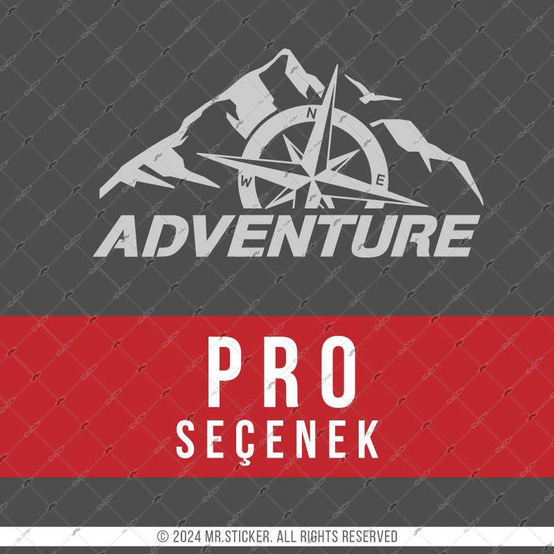 CSE7 Adventure Yazılı Sticker - Renk Seçenekli