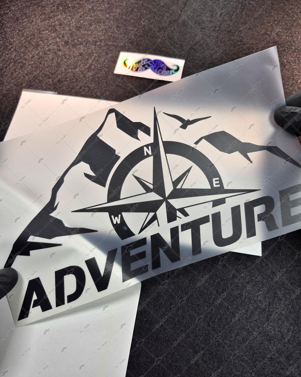 CSE7 Adventure Yazılı Sticker - Renk Seçenekli