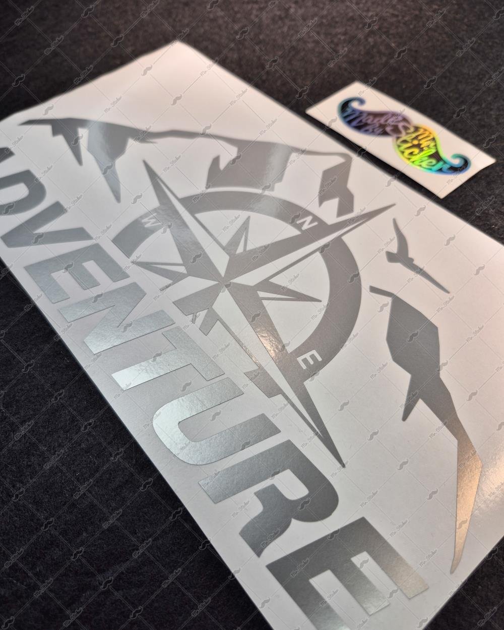 CSE7 Adventure Yazılı Sticker - Renk Seçenekli