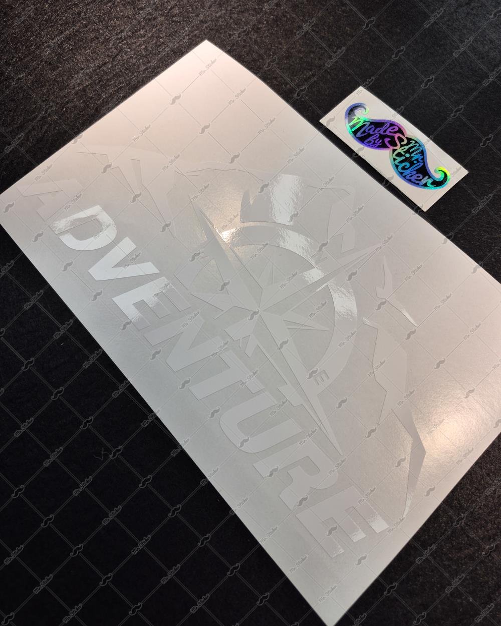 CSE7 Adventure Yazılı Sticker - Renk Seçenekli
