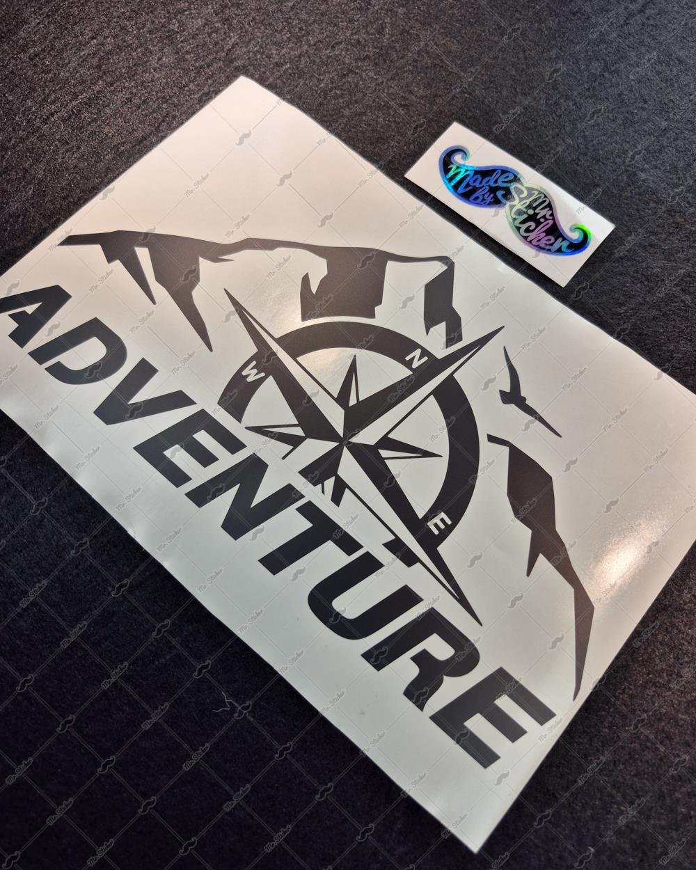 CSE7 Adventure Yazılı Sticker - Renk Seçenekli