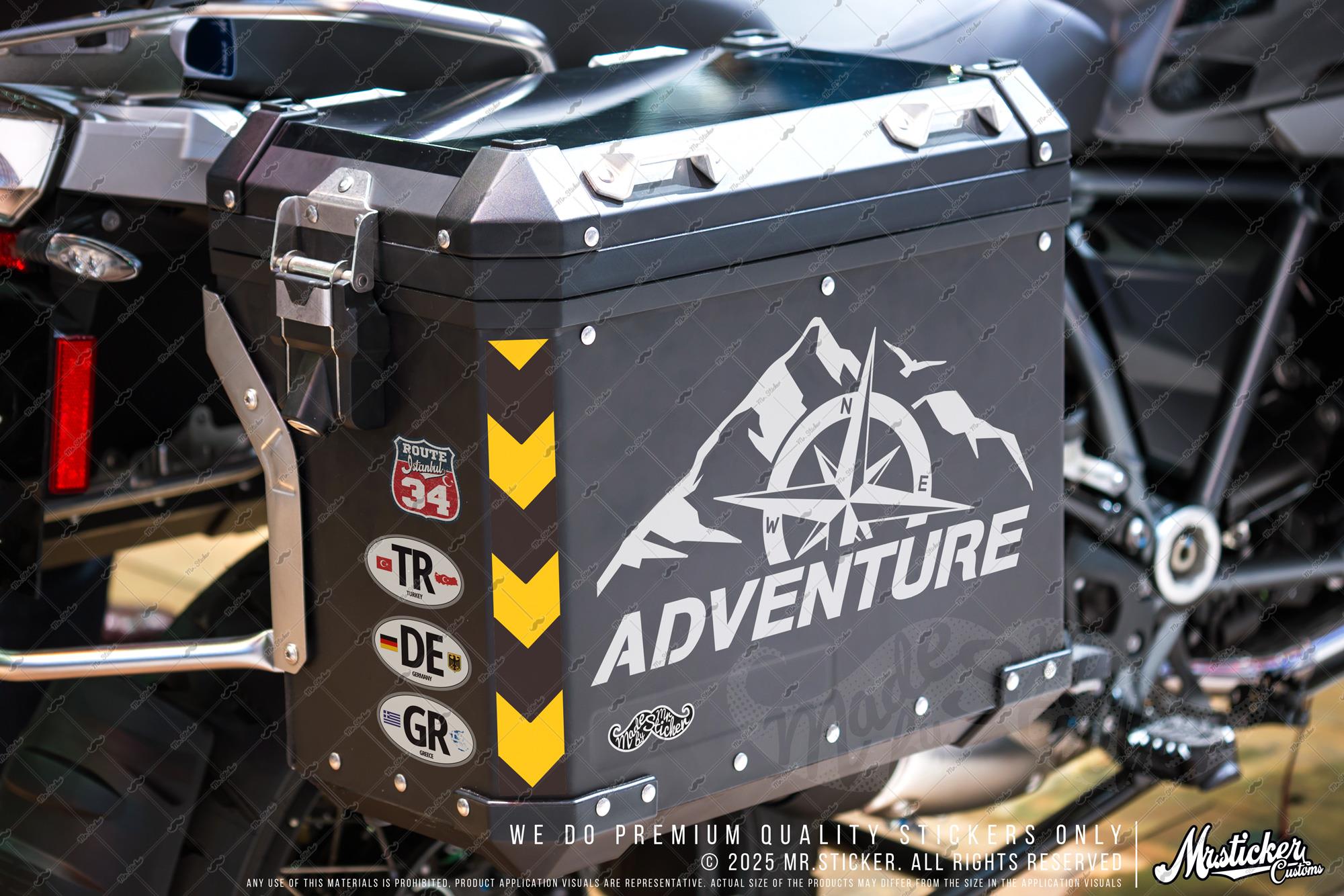 CSE7 Adventure Yazılı Sticker - Renk Seçenekli