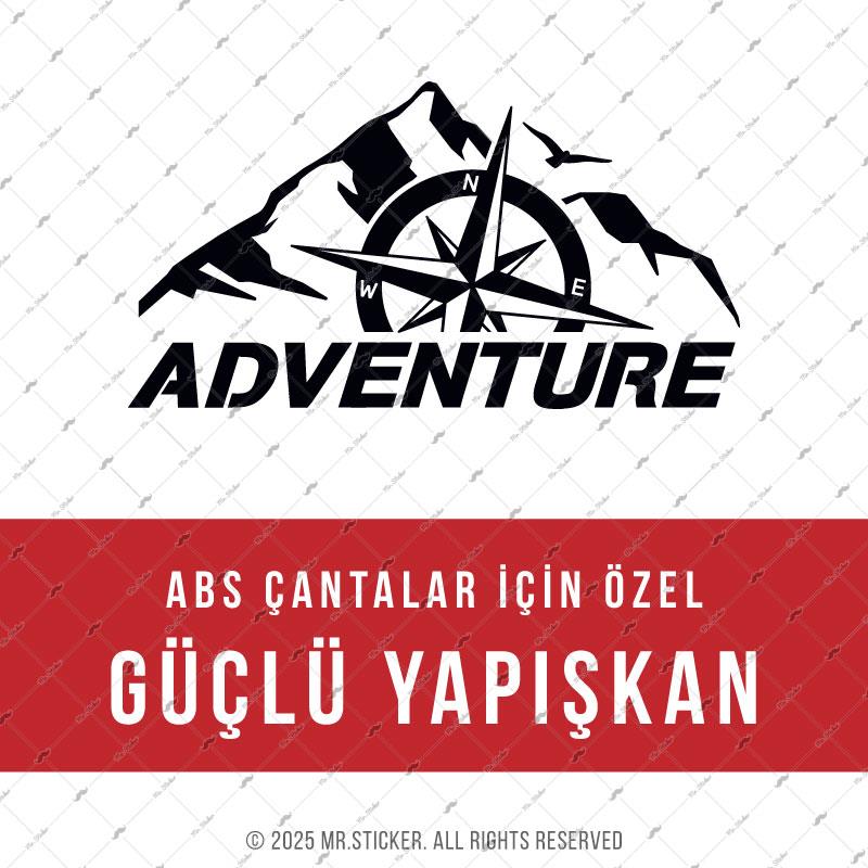 CSE7 Adventure Yazılı Sticker - YÜKSEK YAPIŞKANLI