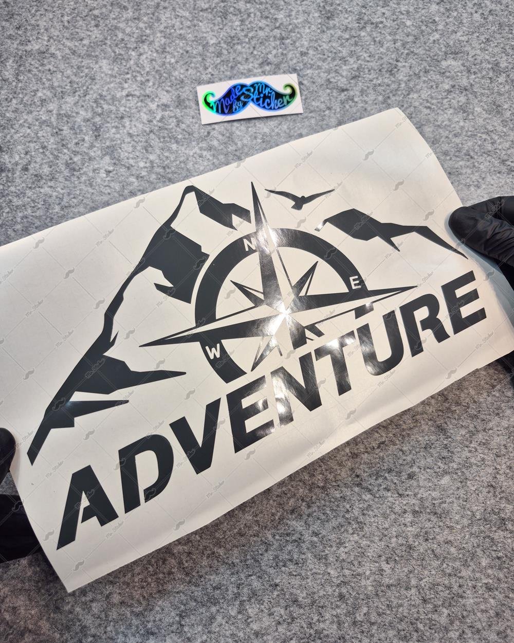 CSE7 Adventure Yazılı Sticker - YÜKSEK YAPIŞKANLI