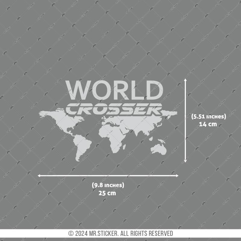 CSE9 World Crosser (Dunyayi Gezen) Etiketi - Mat Gumus Gri