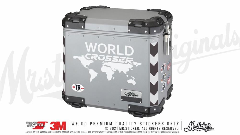 CSE9 World Crosser (Dunyayi Gezen) Etiketi - Mat Gumus Gri