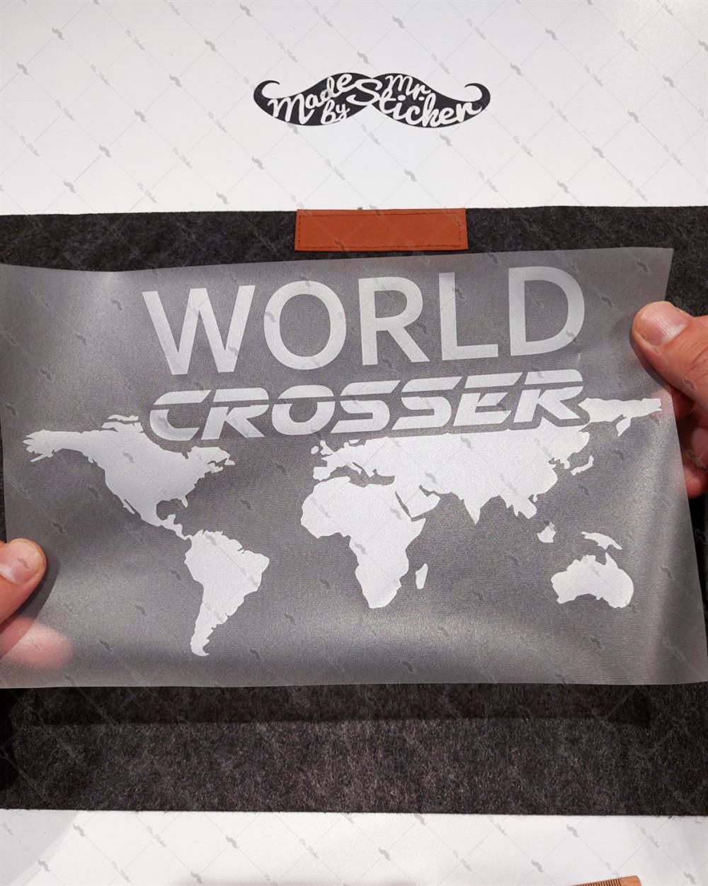 CSE9 World Crosser (Dunyayi Gezen) Etiketi - Mat Gumus Gri