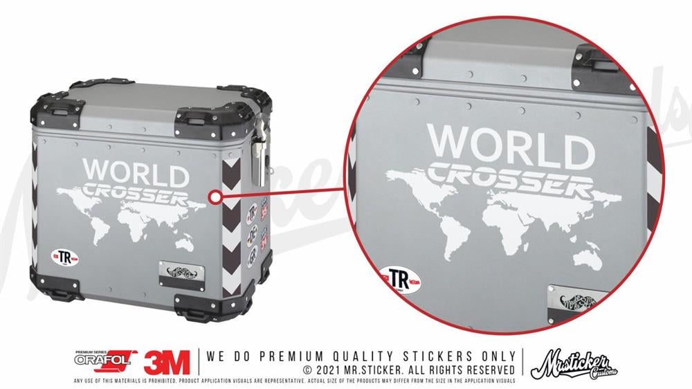 CSE9 World Crosser (Dunyayi Gezen) Etiketi - Mat Gumus Gri
