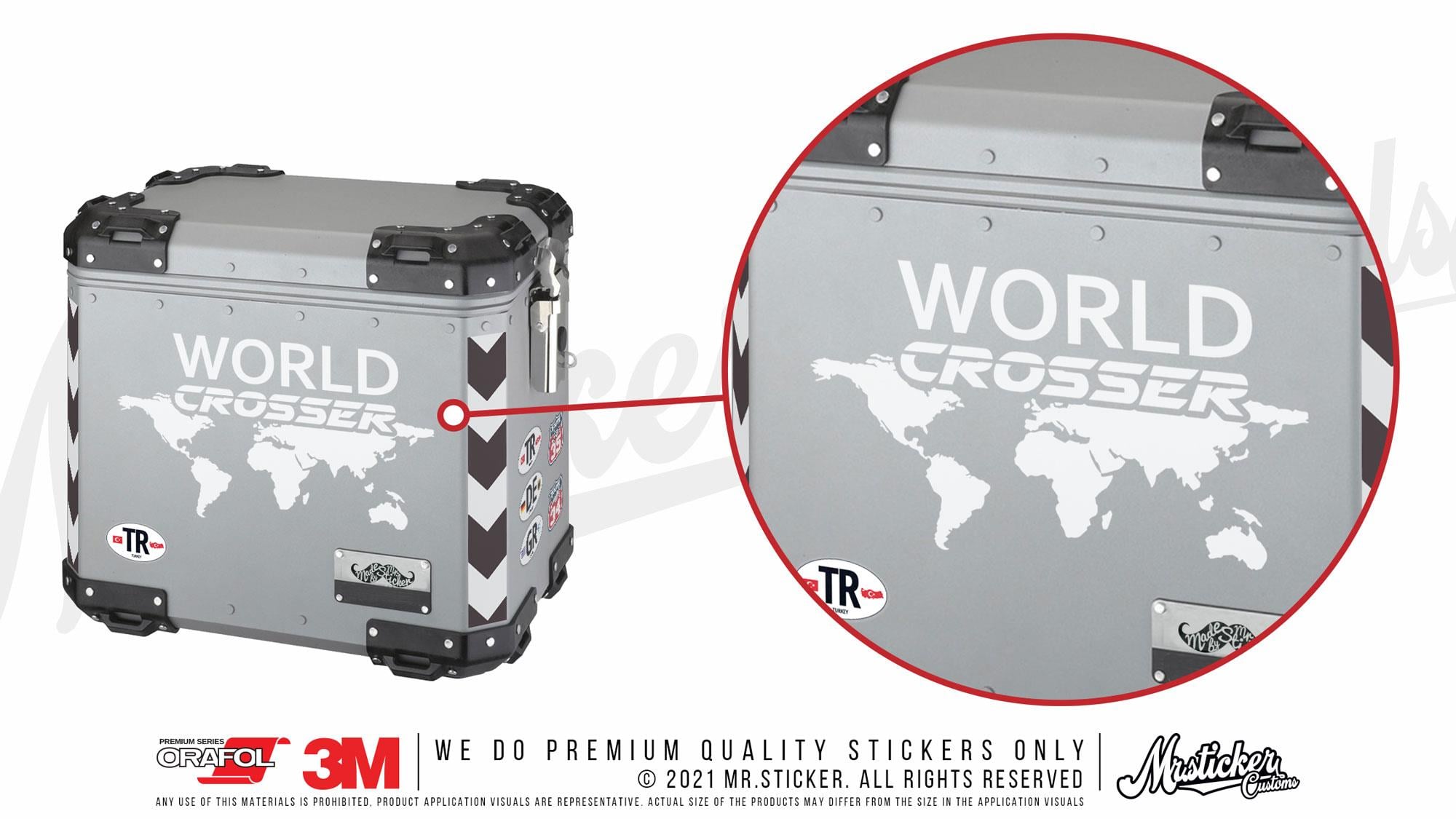CSE9S İkili Set - World Crosser (Dunyayi Gezen) Etiketi - Mat Gumus Gri
