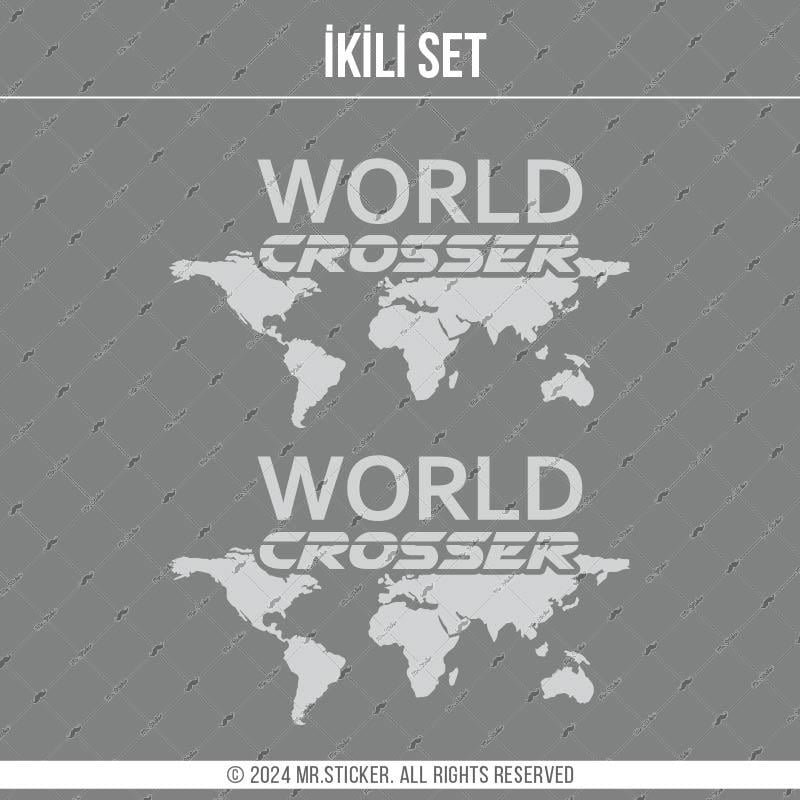 CSE9S İkili Set - World Crosser (Dunyayi Gezen) Etiketi - Mat Gumus Gri