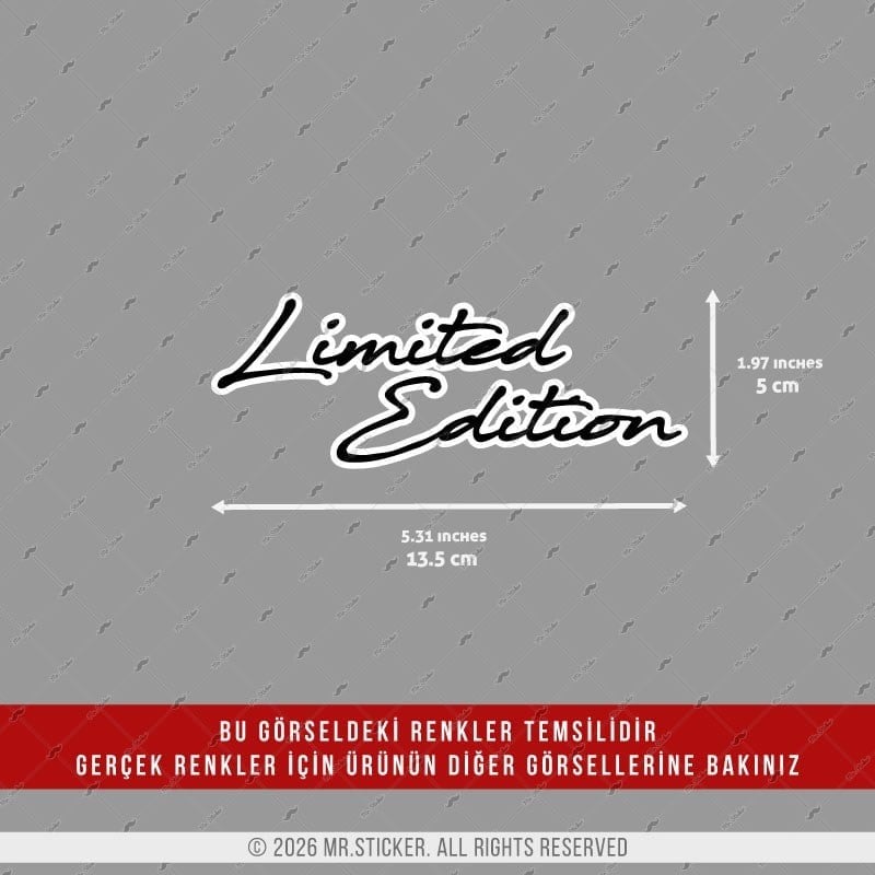 CSFT15 Renk Değiştiren Seri Limited Edition Yazılı Etiket