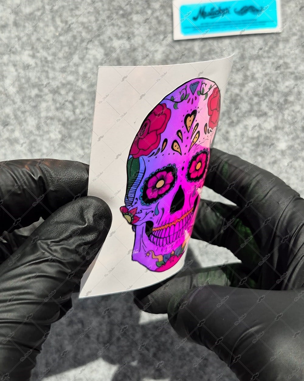 CSFT26 Renk Değiştiren Seri Sugar Skull Kurukafa Etiketi