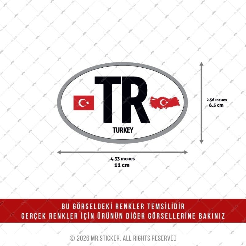 CSFT4 Renk Değiştiren Seri Turkiye (TR) Ulke Etiketi