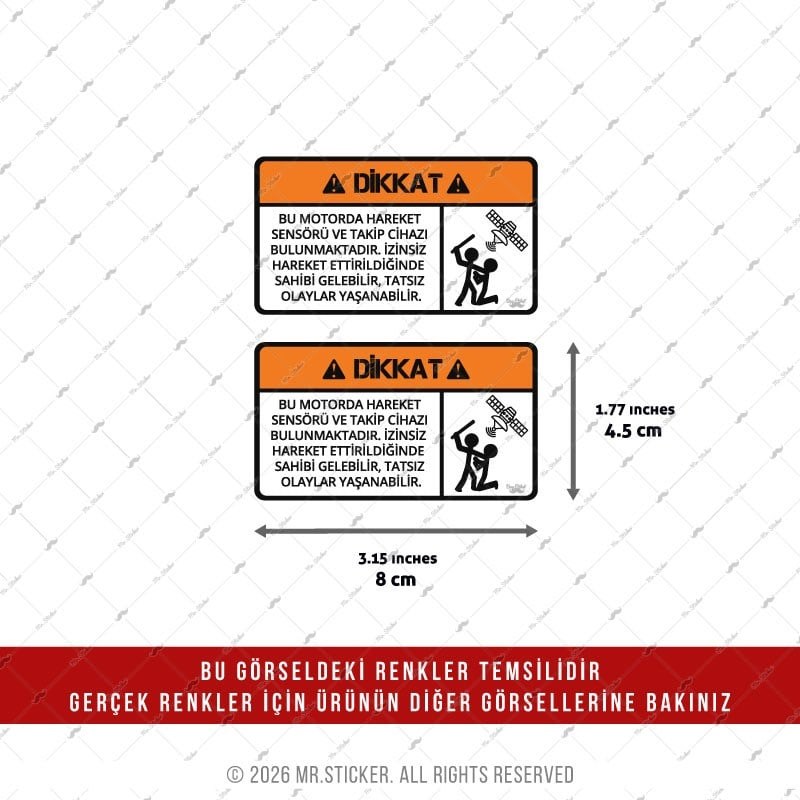 CSFT41 Renk Değiştiren Seri Motoruma Dokunma Uyarı Etiketi