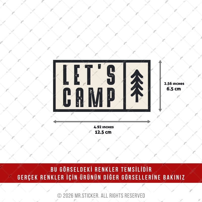 CSFT47 Renk Değiştiren Seri Kamp Yapalim Yazili Etiket