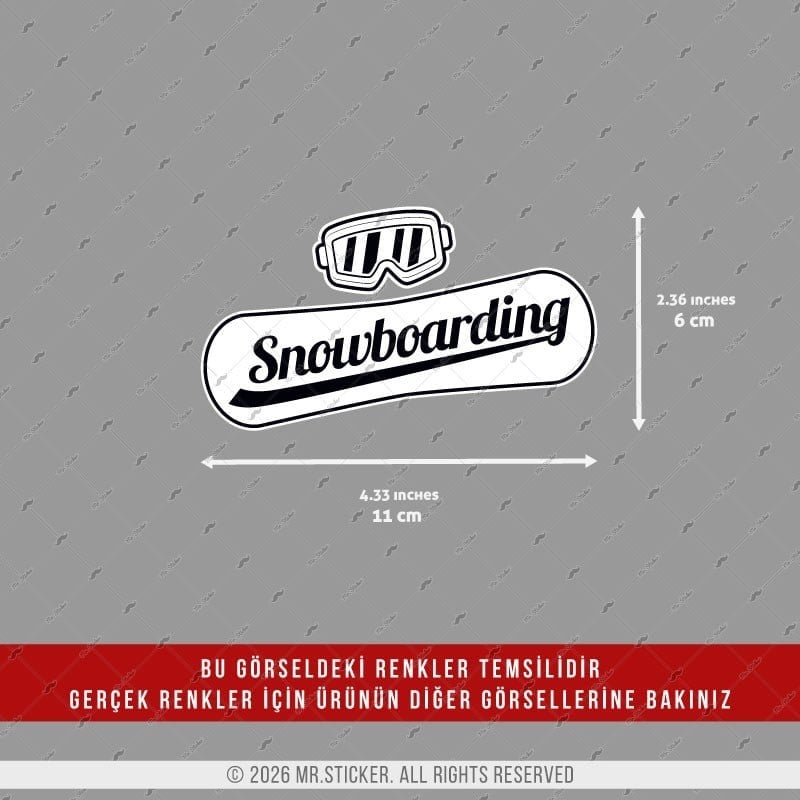 CSFT52 Renk Değiştiren Seri Snowboarding Yazılı Etiket