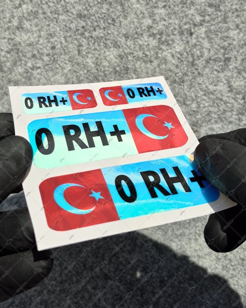 CSFTBT02 0 Rh Pozitif (+) Kan Grubu Etiket Seti Renk Değiştiren Seri