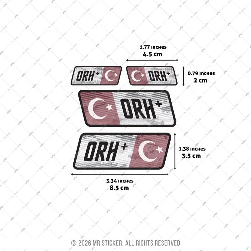 CSFTBT12 0 Rh Pozitif (+) Kan Grubu Etiket Seti Renk Değiştiren Seri