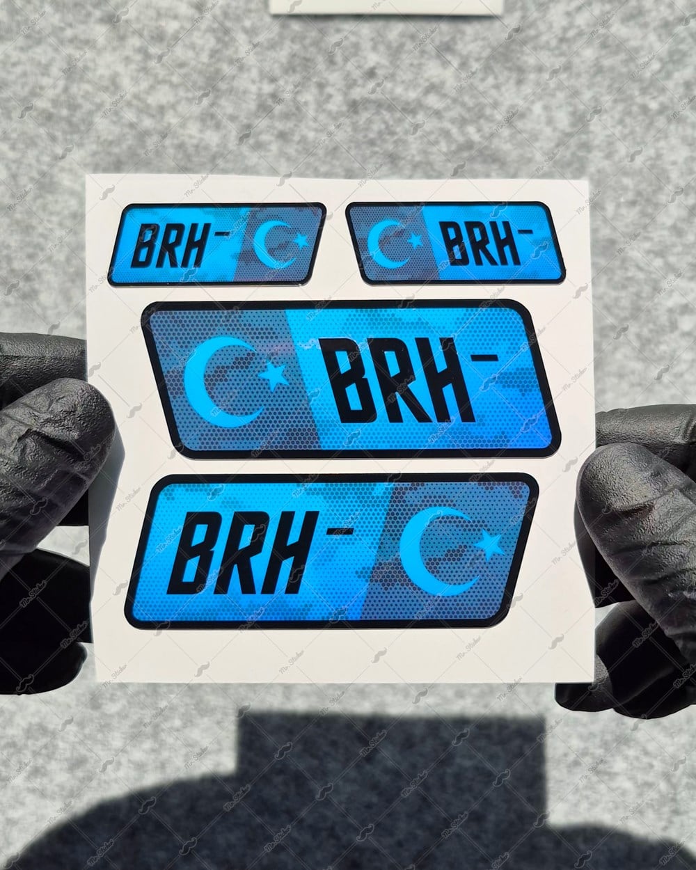 CSFTBT16 B Rh Negatif (-) Kan Grubu Etiket Seti Renk Değiştiren Seri