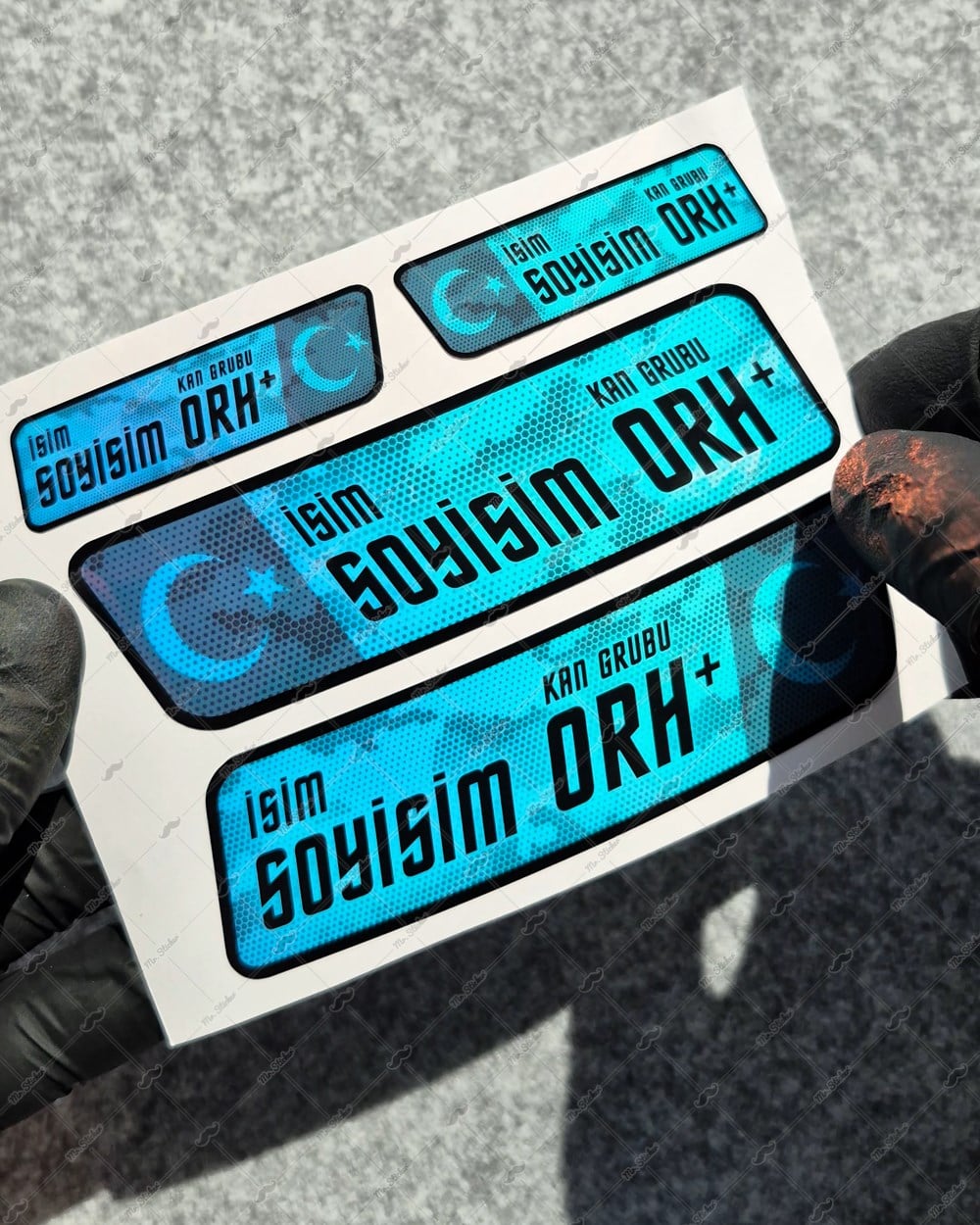 CSFTBT19 İsme Özel Kan Grubu Etiket Seti - Renk Değiştiren Seri