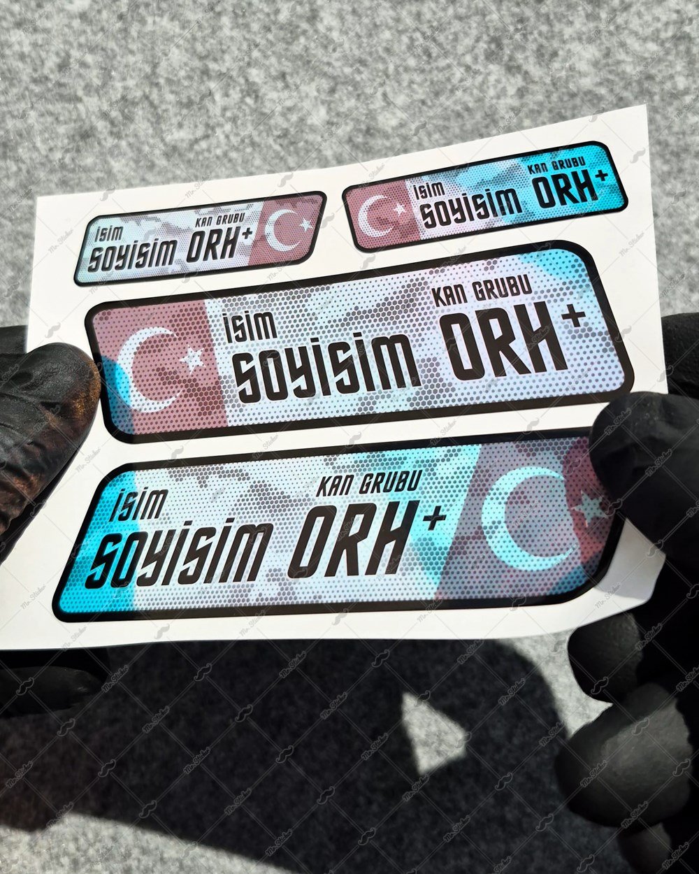 CSFTBT19 İsme Özel Kan Grubu Etiket Seti - Renk Değiştiren Seri