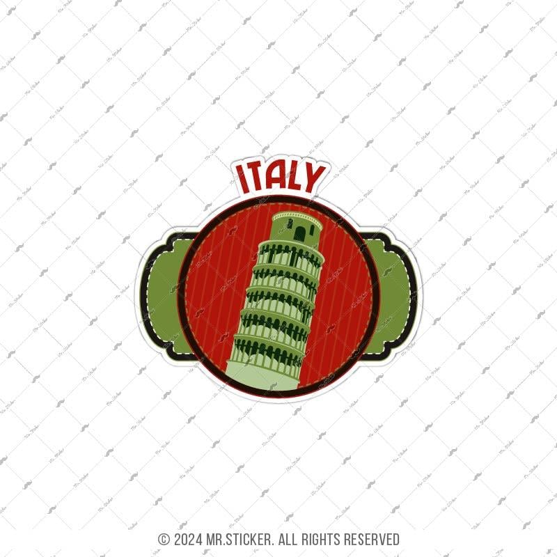 CST21 Pisa Kulesi Italya Etiketi