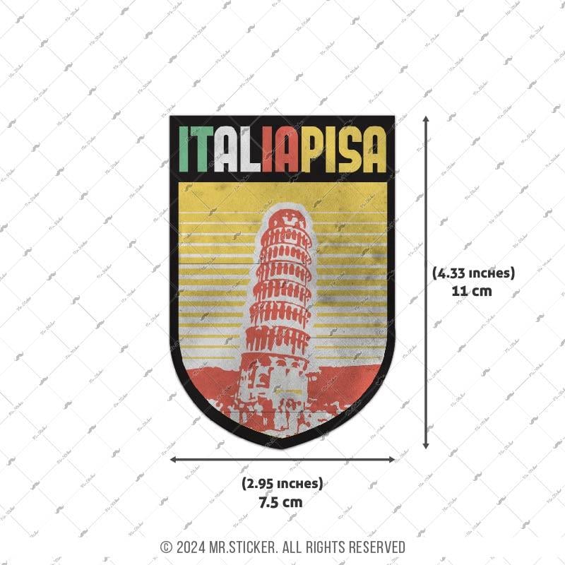 CST3 Eskitme Desenli Italia Pisa Etiketi