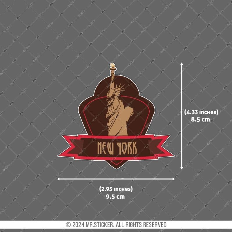 CST31 New York Amerika Etiketi