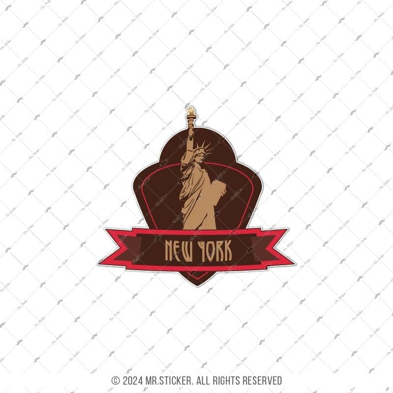 CST31 New York Amerika Etiketi