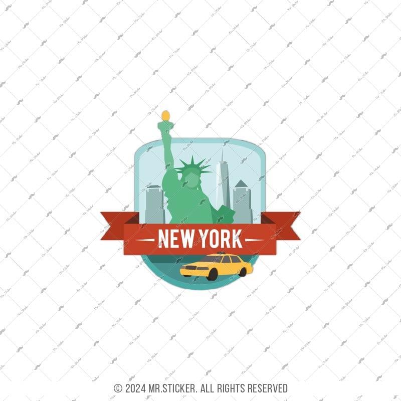 CST32 New York Özgürlük Aniti Etiketi
