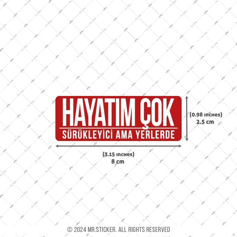 ESP51 V3 Hayatim Cok Surukleyici Yazili Etiket