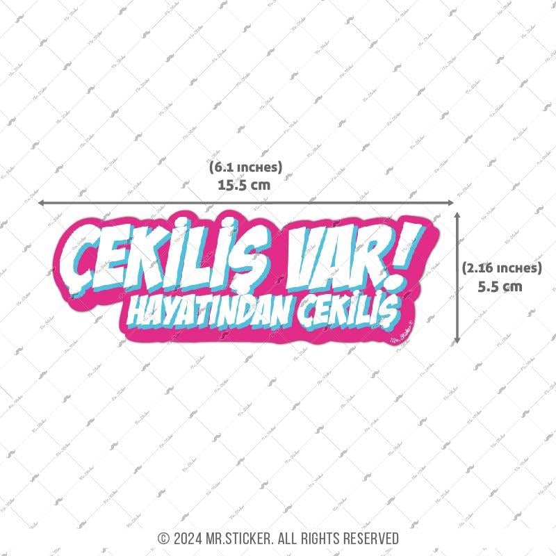 ESP9 Cekilis Var Yazili Cizgi Roman Efekti Etiketi