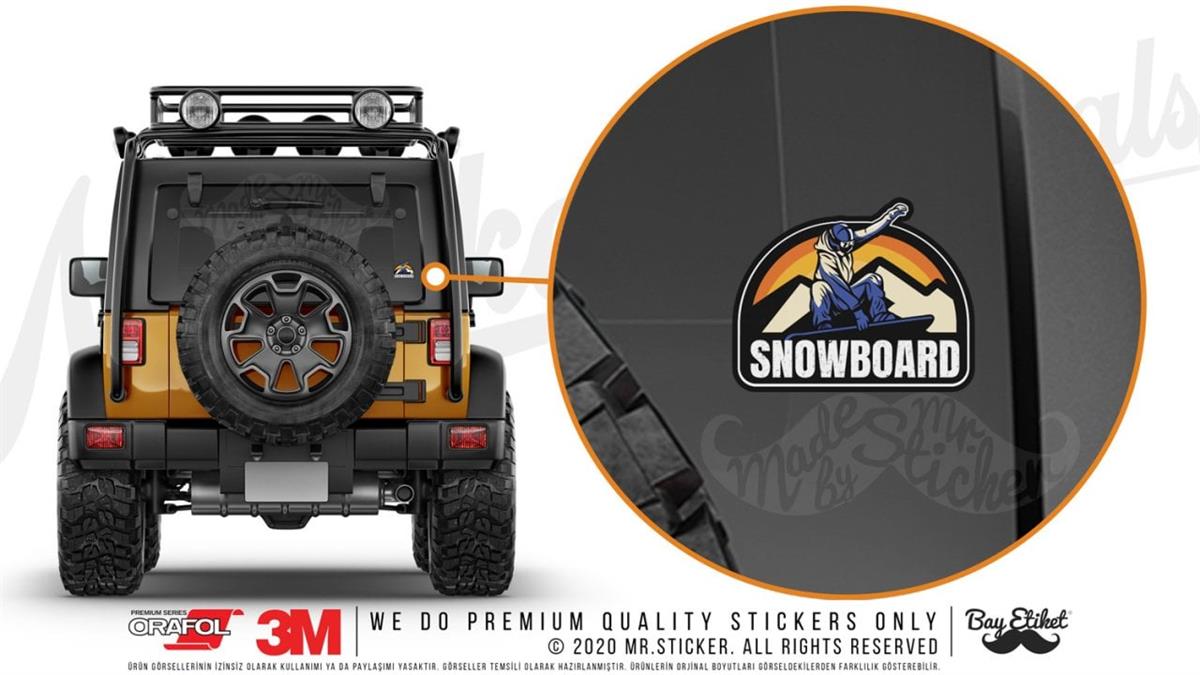 HBG101 Snowboard Yazili Etiket