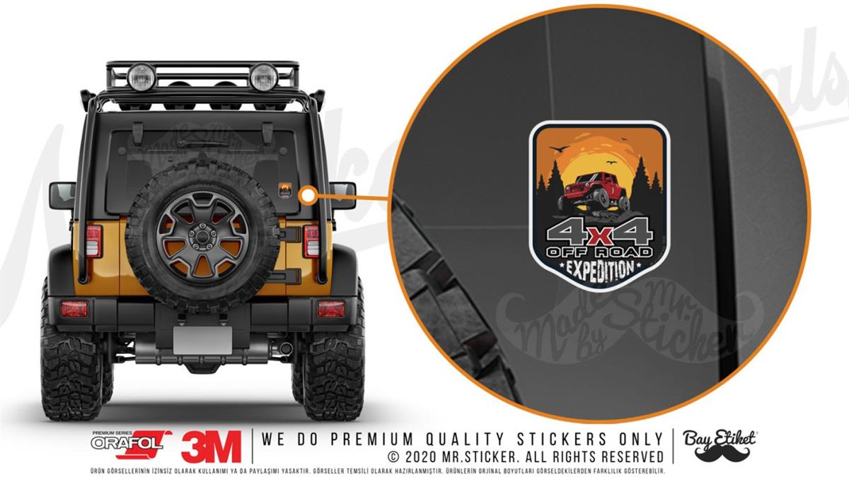 HBG108 4x4 Off Road Yolculugu Yazili Etiket