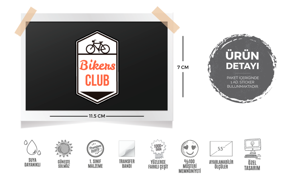 HBG2 Bisiklet Club Etiketi