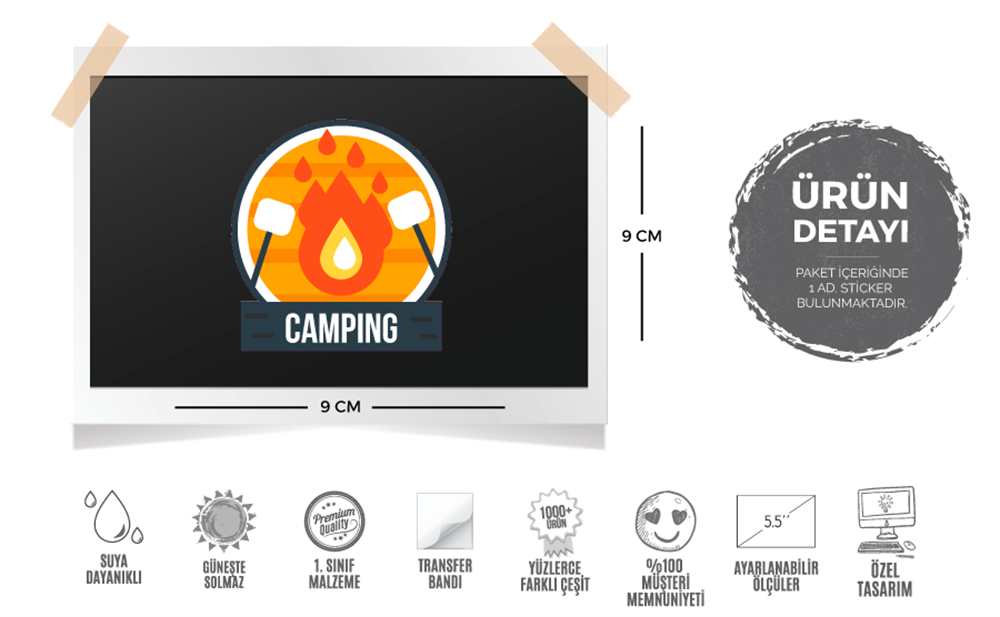 HBG3 Camp Atesi Etiketi
