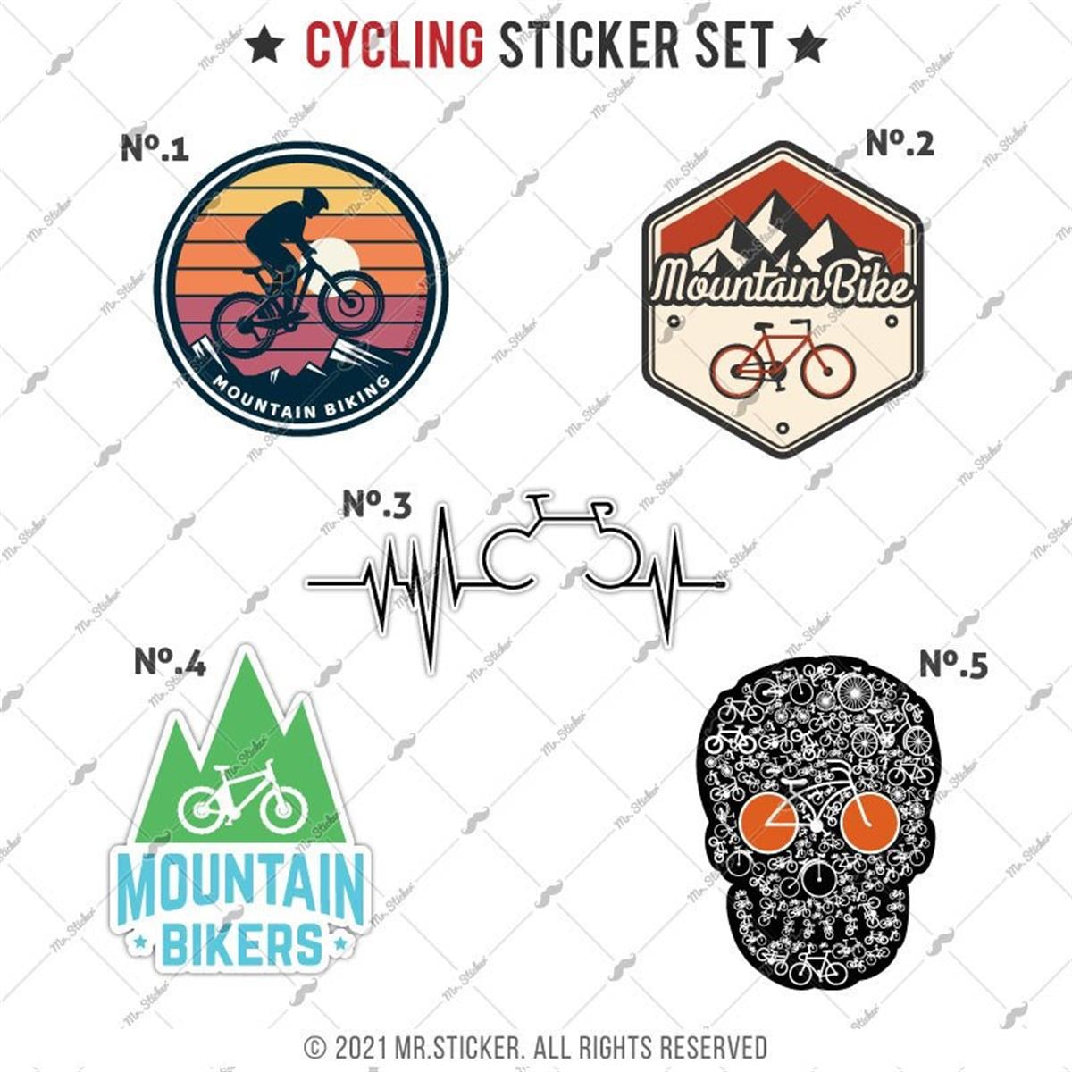 HBGBDL14 Bisiklet Sticker Seti 5 Parca