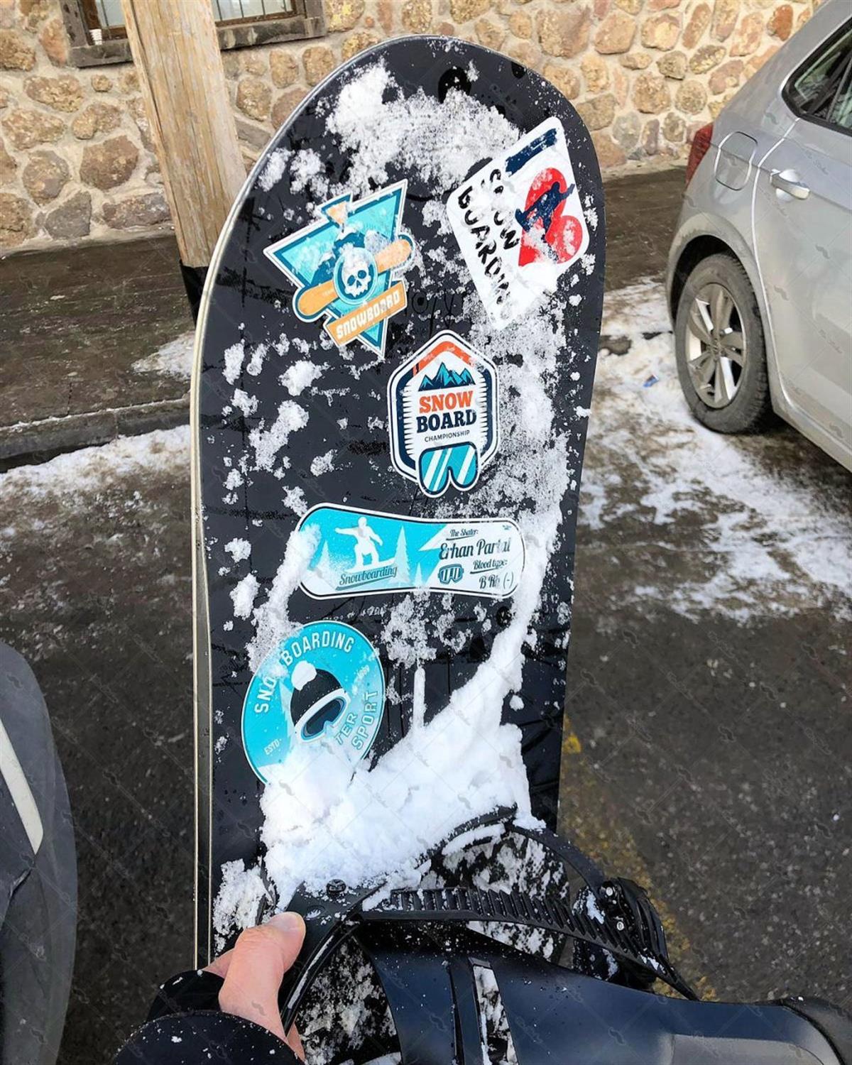 HBGBDL3 Snowboard Sticker Seti 5 Parca