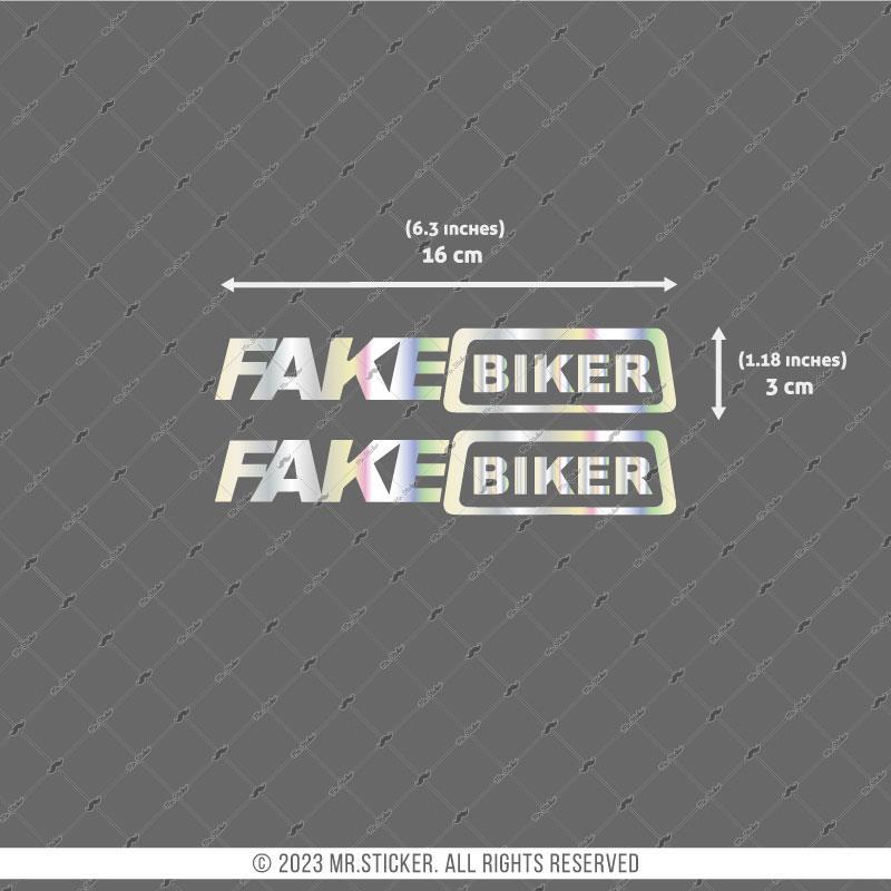 HLG1 Hologram Fake Biker Etiketi